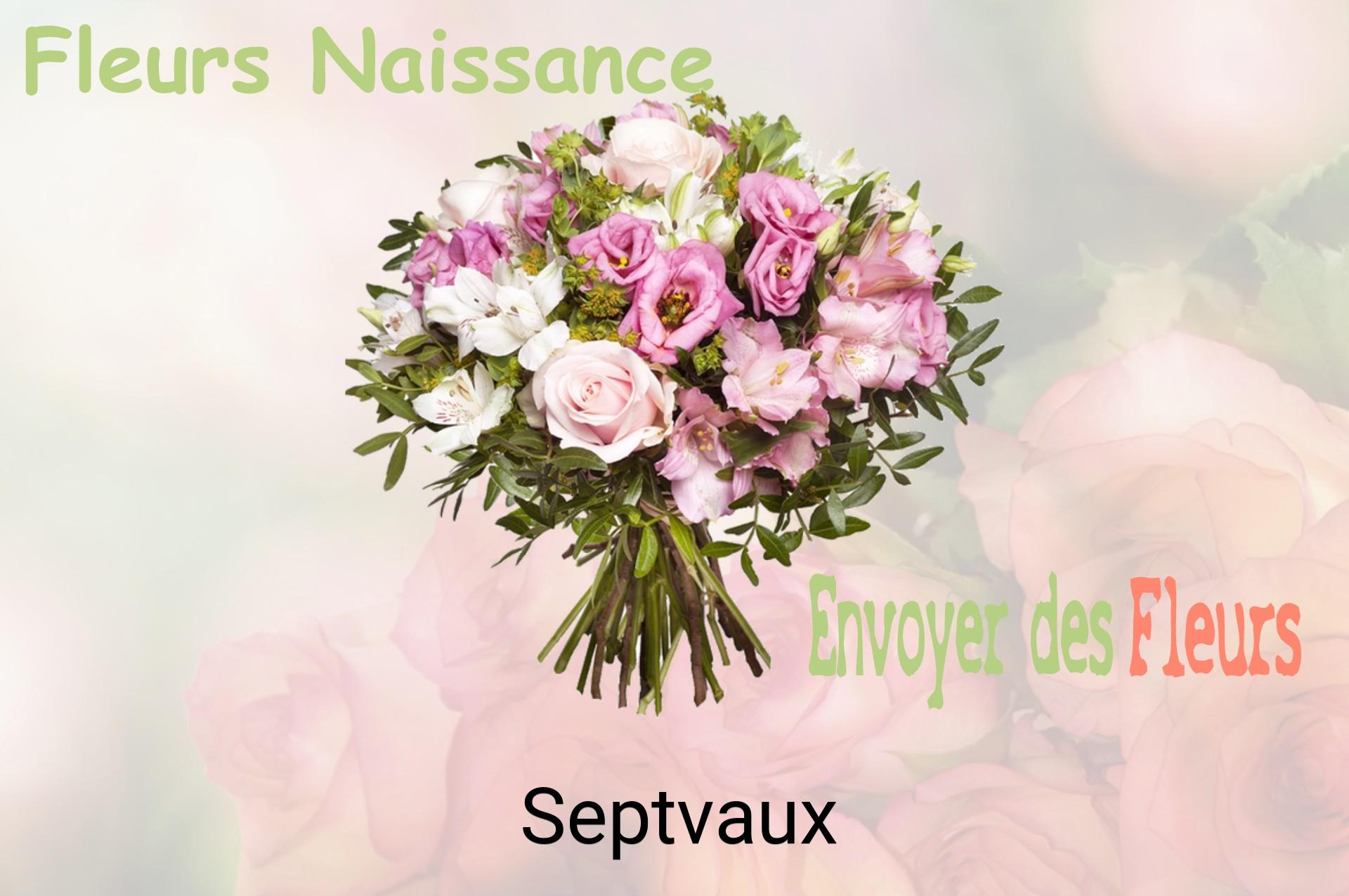 Bouquet de fleurs de naissance livré à Septvaux
